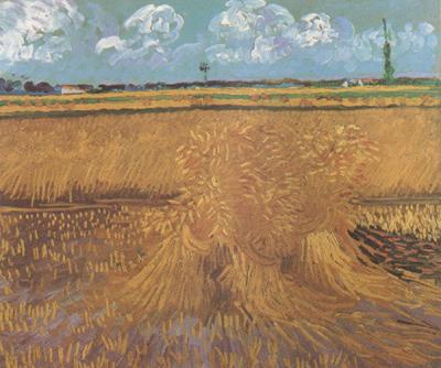 Vincent Van Gogh Wheat Field with Sheaves (nn04) oil painting picture